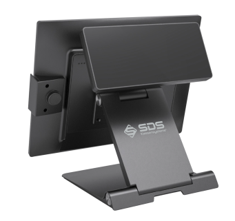 SDS Kassensystem Luxe mit zweitem Monitor rückseitig